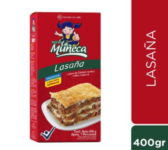 Pasta La Muñeca Lasaña  400Gr LA MUNECA 400 gr